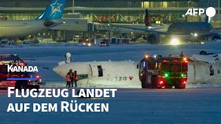 Kanada: Flugzeug landet auf dem Rücken - 18 Verletzte | AFP