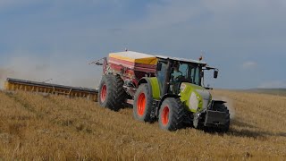 Usługowe rozsiewanie wapna // Claas Arion 640 \u0026 Bredal K85