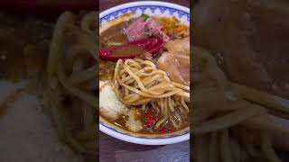 横浜　味噌ラーメン雪ぐにの限定　スパイシービーフカレーラーメン　#麺類調査隊 #susuru_tv #ラーメン