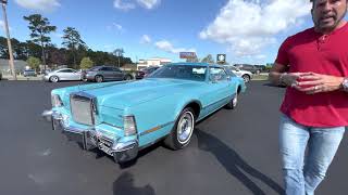 Driving my 1975 Lincoln Mark IV Blue Diamond Edition!! 9900 ORIGINAL MILES!!!