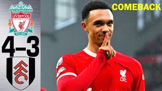 Liverpool vs Fulham 4-3 - All Goals and Highlights 2023 😳 TRENT AA