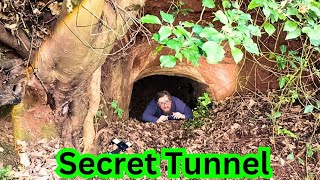 Ich habe tief in einem verlassenen Waldstück einen geheimen Tunnel gefunden …