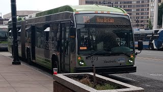 CTfastrak 2014 Nova Bus LFX HEV 60’ #1473 on the 101 Inbound (Part 1)