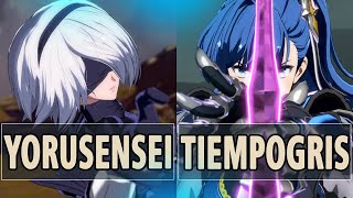 GBVSR:🔥Yoru Sensei (2B) Vs TiempoGris (Beatrix)🔥| High Level Gameplay.