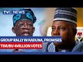 WATCH: Group Holds Rally for Tinubu in Kaduna, Promises 4 Million Votes