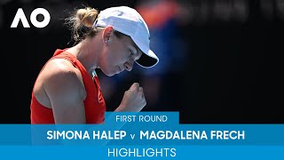 Simona Halep v Magdalena Frech Highlights (1R) | Australian Open 2022