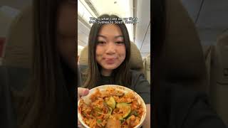 What I ate on my flight from Sydney to Seoul, South Korea ✈️🇰🇷
