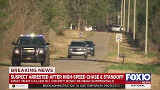 Police chase and standoff ends with arrest in Summerdale