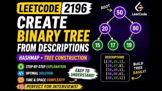 LeetCode 2196 Create Binary Tree From Descriptions | Easy HashMap #dsa #python #leetcode