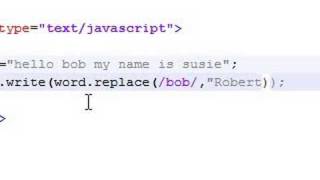 Javascript Tutorial - 21 - replace
