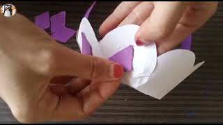 How To Make Beautiful Basket With Paper Easy Way Step By Step