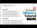 How To Use ChatGPT Memory (Updated Memory Guide)