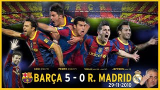 ✋ BARCELONA 5 REAL MADRID 0 (2010) El CLÁSICO de LA MANITA ⚔️ Guardiola vs Mourinho