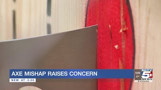 Viral video of axe mishap raises concern