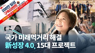 국가  미래먹거리 해결을 향한 도약, 신성장 4.0전략 15대 프로젝트