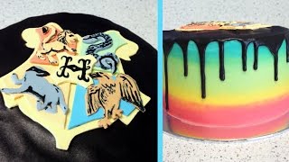 Harry Potter Hogwarts House Reveal Cake | CupcakeGirl