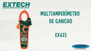 Multiamperímetro de gancho modelo EX623 marca EXTECH