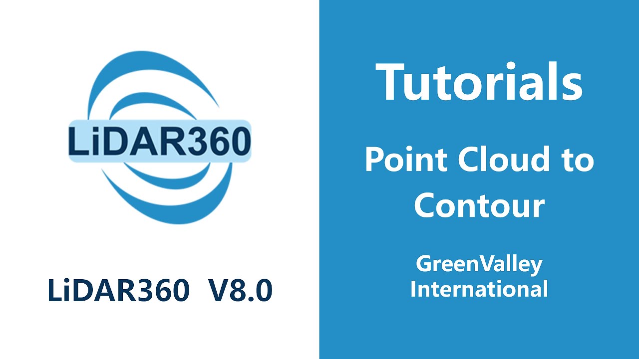 Lidar360 V8 Terrain Point Cloud To Contour Lidar Software Tutorial