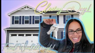 Closing Day \u0026 Final Walkthrough!! Ryan Homes New Construction - First Time Buyers