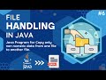 Java Program for Copy only non Numeric data from one File to Another File | Using Java File Handling