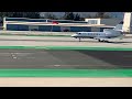 Dassault falcon 50 takes off from Santa Monica airport