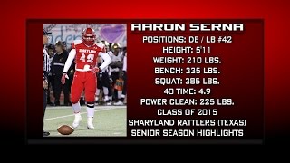 Sharyland Rattlers DE/LB #42 Aaron Serna (Senior Highlights)