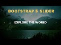 Custom Bootstrap 5 Carousel Animation | Smooth Image  Effects
