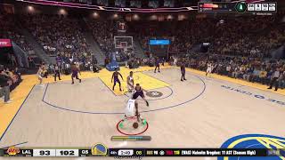 LAL @ GSW | Z. Hardaway 40 pts 20 ast 🔥 S. Curry 39 pts 🔥 | NBA 2K25 MYCAREER🏀