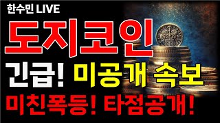 [도지코인 전망] 긴급! 미공개속보! 유출되면 대폭등! 정확한 타점 공개