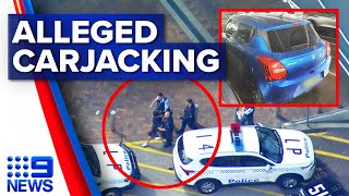 Teen accused of carjacking and going on dangerous joyride in Parramatta | 9 News Australia
