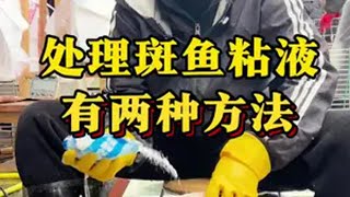 处理斑鱼黏液，学会这两种方法轻松搞定杀鱼技术 菜市场 厨房菜刀