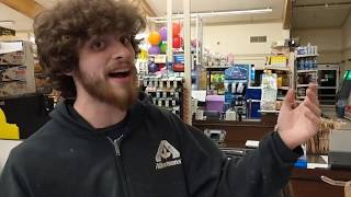 Clerk rapping at Albertsons Glasgow Montana, made my day.  Corona Virus Grocery Store Rap.