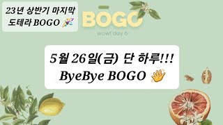 23년도 상반기 🎉도테라 마지막 BOGO 프로모션 마지막날!! (신규등록시 실버클럽  🎁 추가 증정)