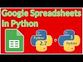 Python with Google Spreadsheets API Tutorial