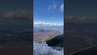 蓼科山その5  もうちょっとで山頂だったけど雪で断念。