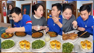 夫妻俩吃饭 2024 husband and wife eating food #mukbang