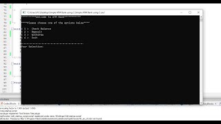 Simple ATM Bank using C