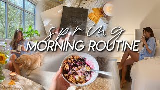 MY SPRING MORNING ROUTINE | healthy, mindful, and productive morning habits for 2022!