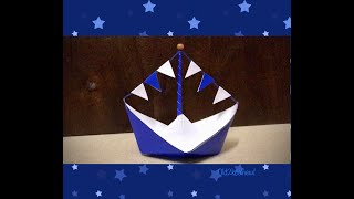 How To Make A Paper Boat~DIY Origami Boat~Boat Folding Tutorial~Easy Recycle Craft Ideas