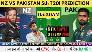 NZ vs PAK Dream 11 Prediction, NZ vs PAK 5th T20I Dream 11 Team Today, New Zealand vs Pakistan 2024
