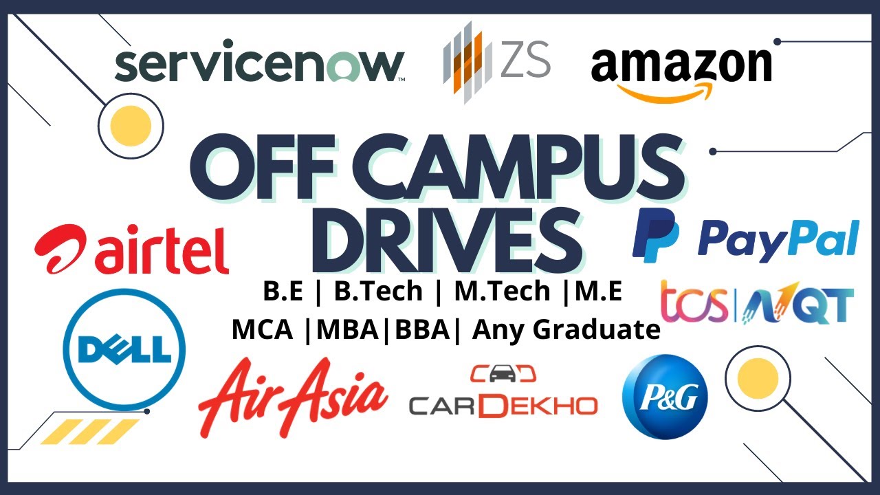 Latest Off Campus Drives 2021 2021 2020 2019 2018 Batch