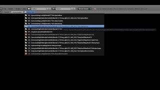 Blender : Development : AddOn : Python Path Explorer v0.1