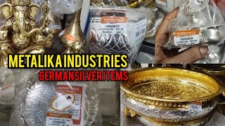 100 రూపాయల్లోGermen silver items from industries #metalikaindustries #germensilveritems