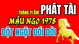 Chuyên Gia Tử Vi Tiết Lộ. Mậu Ngọ 1978 Tháng 11 Âm Bứt Phá Mạnh Mẽ, Vận Tài Lộc Đột Ngột Thăng Hoa!