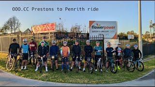 Prestons to Penrith cycling ride 1/9/2024