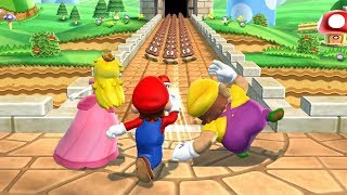 Mario Party 9 Step It Up - Mario vs Waluigi vs Wario vs Peach Master Difficulty Gameplay | GreenSpot