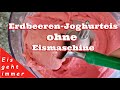 Erdbeeren Joghurt Eis selber machen 👉 ohne Eismaschine und ohne Kristallzucker