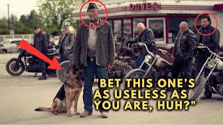 Racist Bikers HUMILIATES Black Veteran - UNAWARE His Dog Was a Former Military Hero!