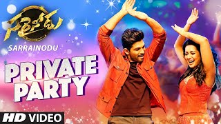private Party Full Viodeo Song 4k || Sarrainodu || Allu Arjun, Rakul Preet , Srikanth