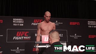 James Vick and Paul Felder weigh-in | UFC on ESPN 1 Official Weigh-Ins